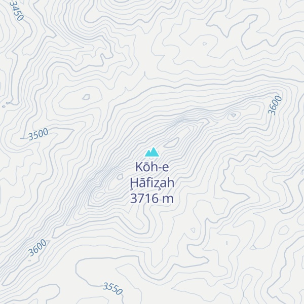Map of Kōh-e Ḩāfiz̧ah