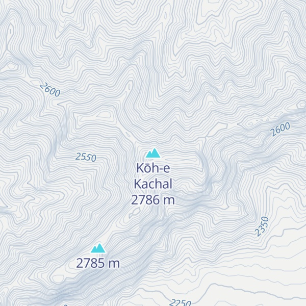 Map of Kōh-e Kachal