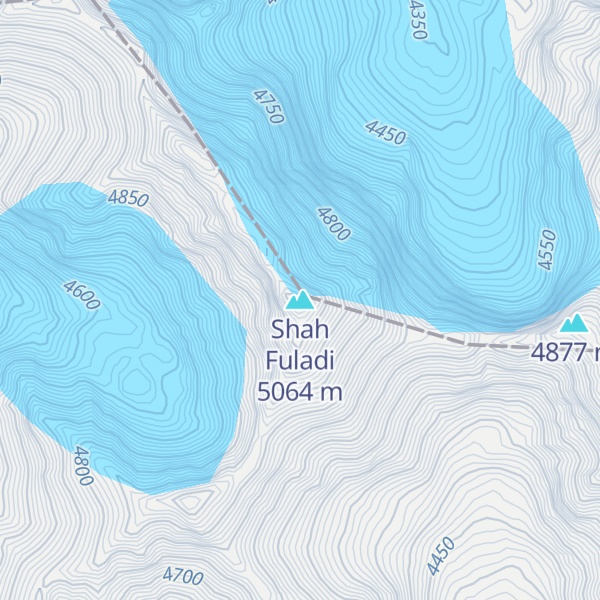 Map of Shah Fuladi