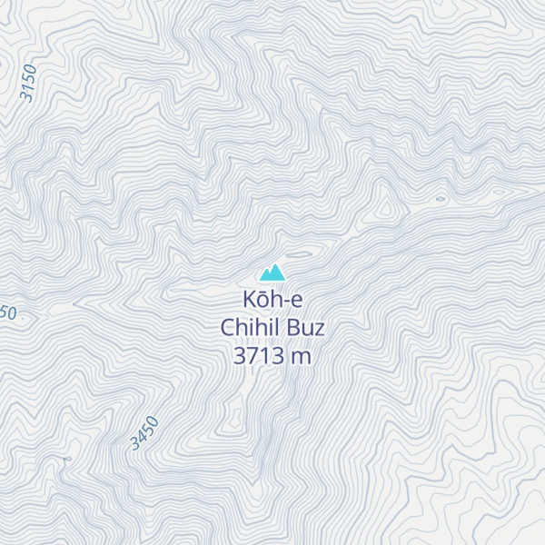 Map of Kōh-e Chihil Buz