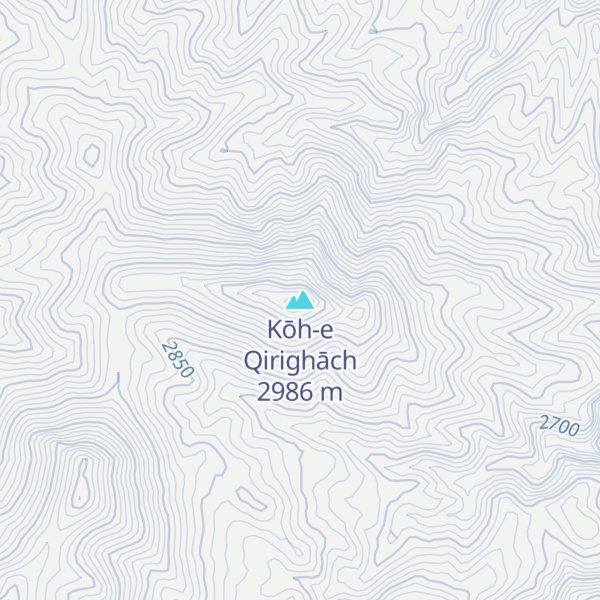 Map of Kōh-e Qirighāch