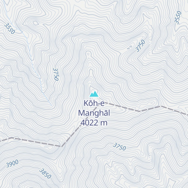 Map of Kōh-e Manghāl