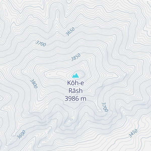 Map of Kōh-e Rāsh