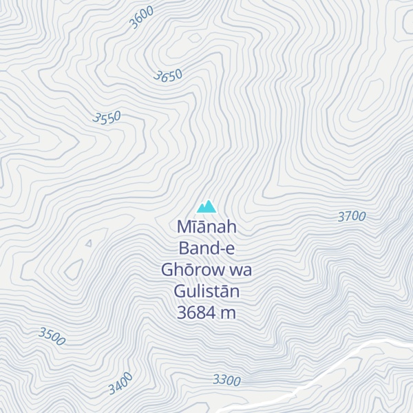 Map of Mīānah Band-e Ghōrow wa Gulistān