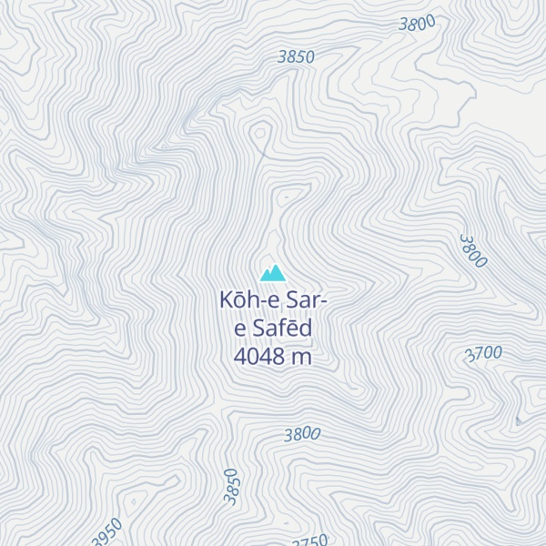 Map of Kōh-e Sar-e Safēd