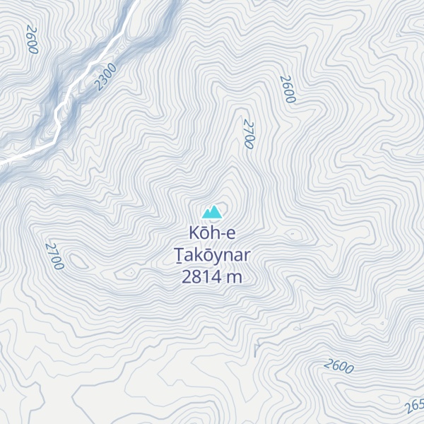 Map of Kōh-e Ṯakōynar