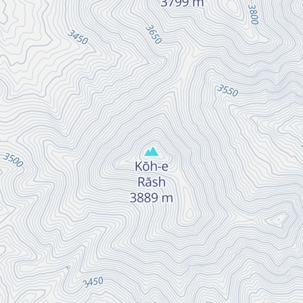 Map of Kōh-e Rāsh