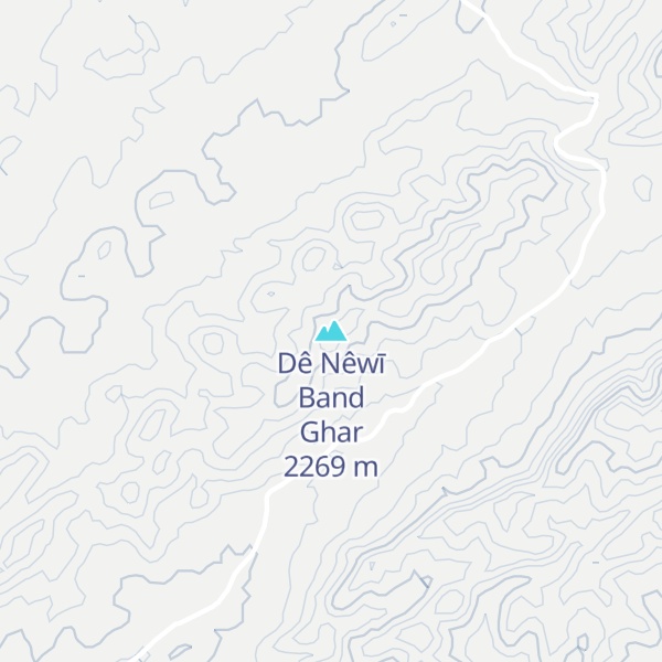 Map of Dê Nêwī Band Ghar