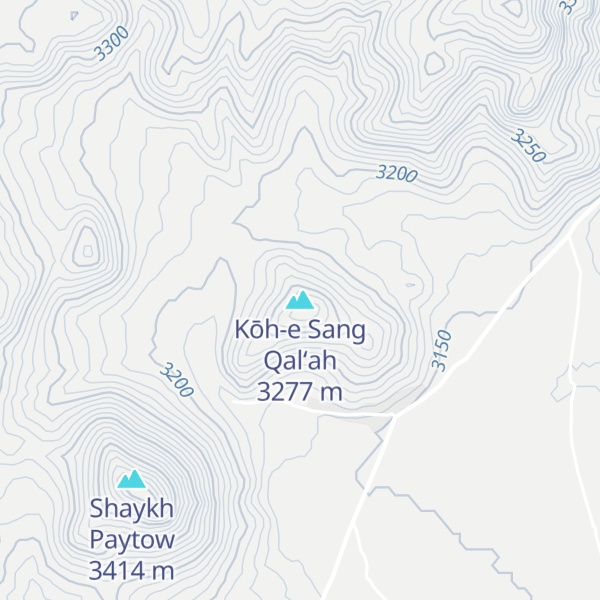 Map of Kōh-e Sang Qal‘ah
