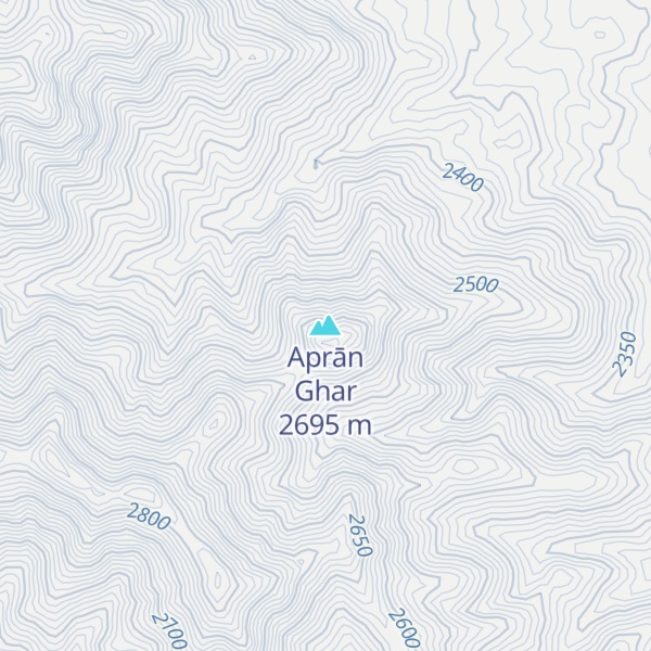 Map of Aprān Ghar
