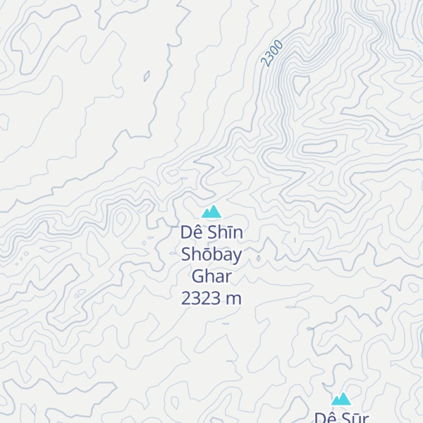 Map of Dê Shīn Shōbay Ghar