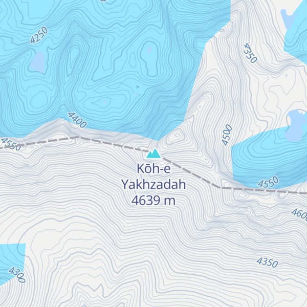 Map of Kōh-e Yakhzadah