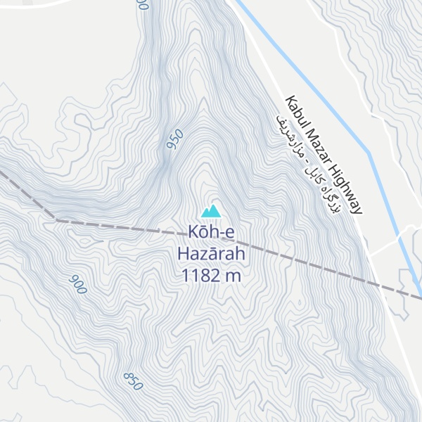 Map of Kōh-e Hazārah