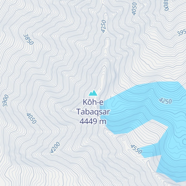 Map of Kōh-e Tabaqsar