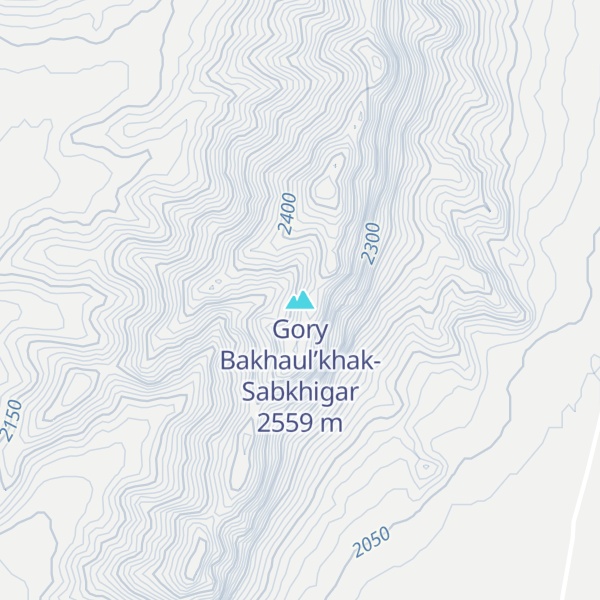 Map of Gory Bakhaul’khak-Sabkhigar