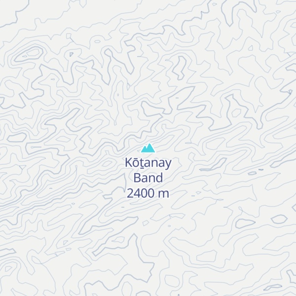 Map of Kōṯanay Band