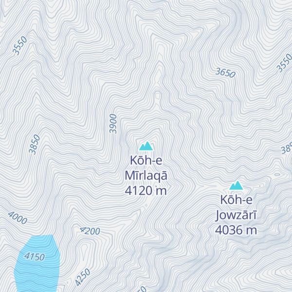 Map of Kōh-e Mīrlaqā