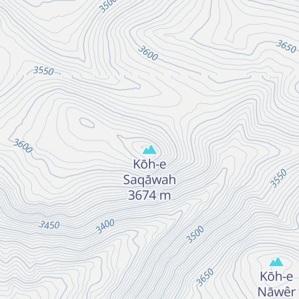 Map of Kōh-e Saqāwah