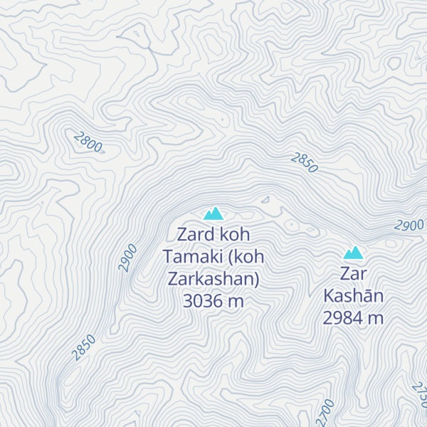 Map of Zard koh Tamaki (koh Zarkashan)