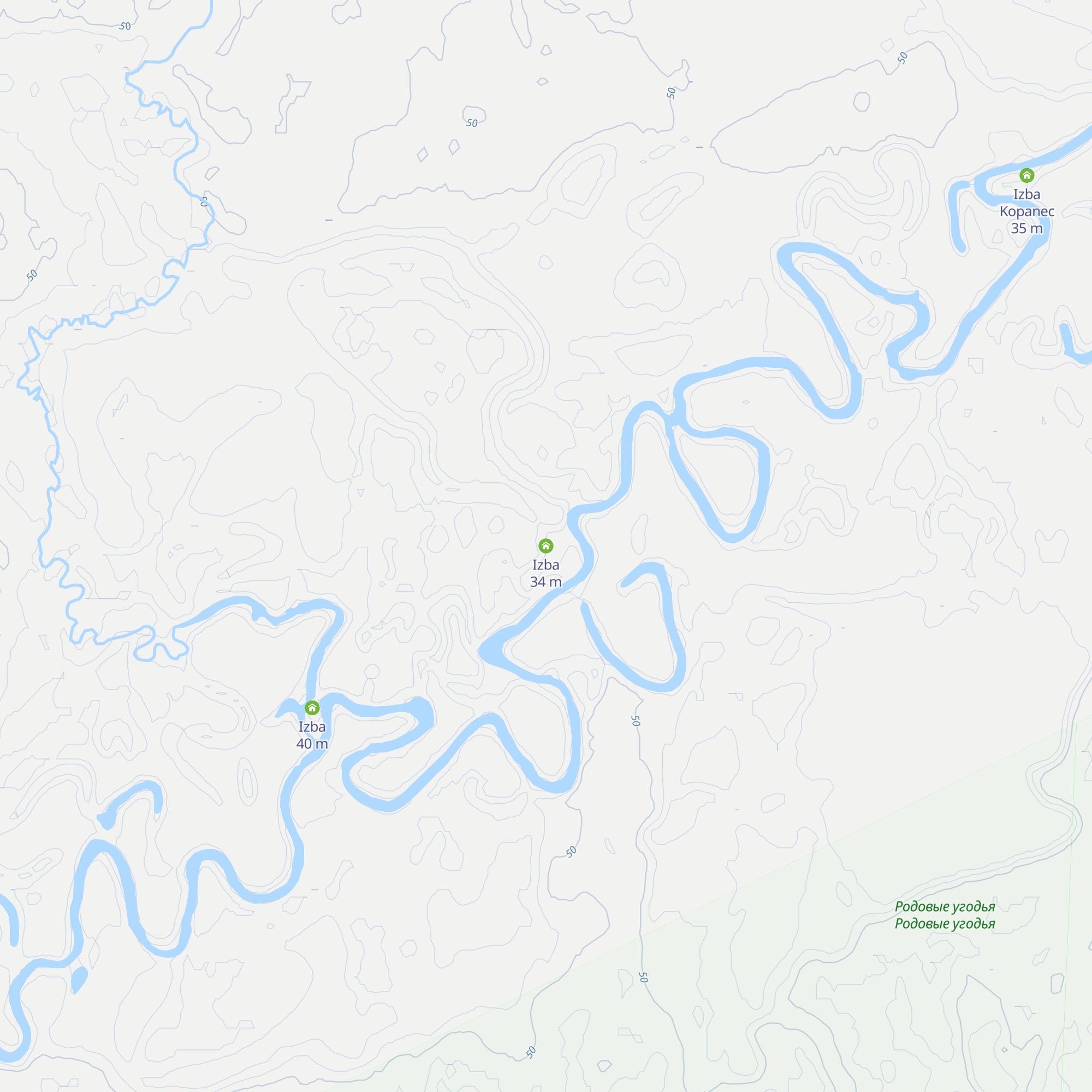 Izba map