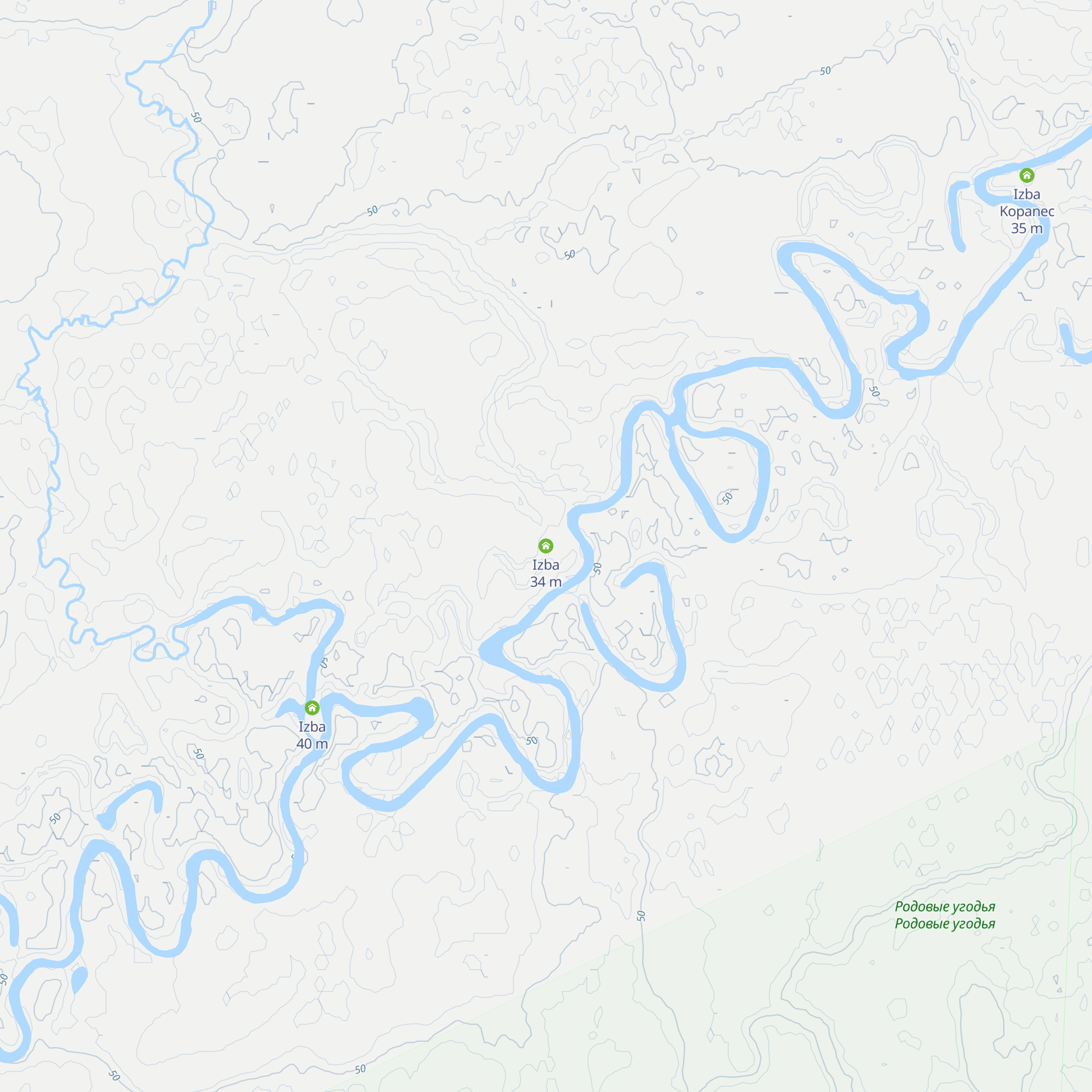 Izba map