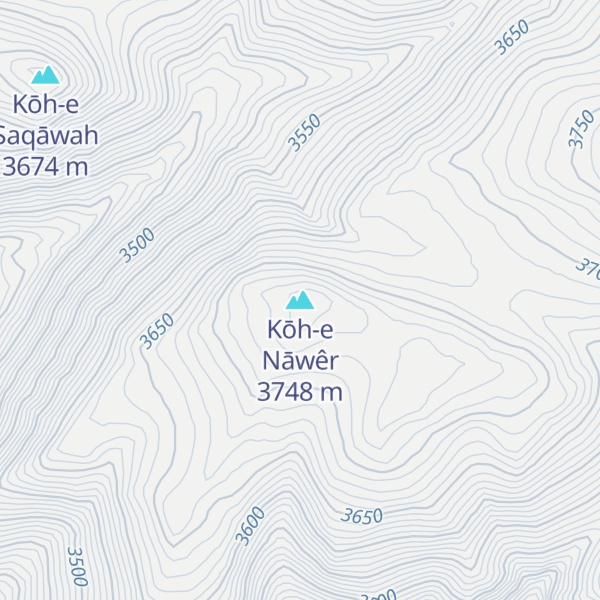Map of Kōh-e Nāwêr