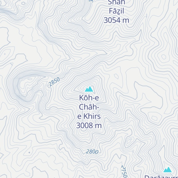 Map of Kōh-e Chāh-e Khirs