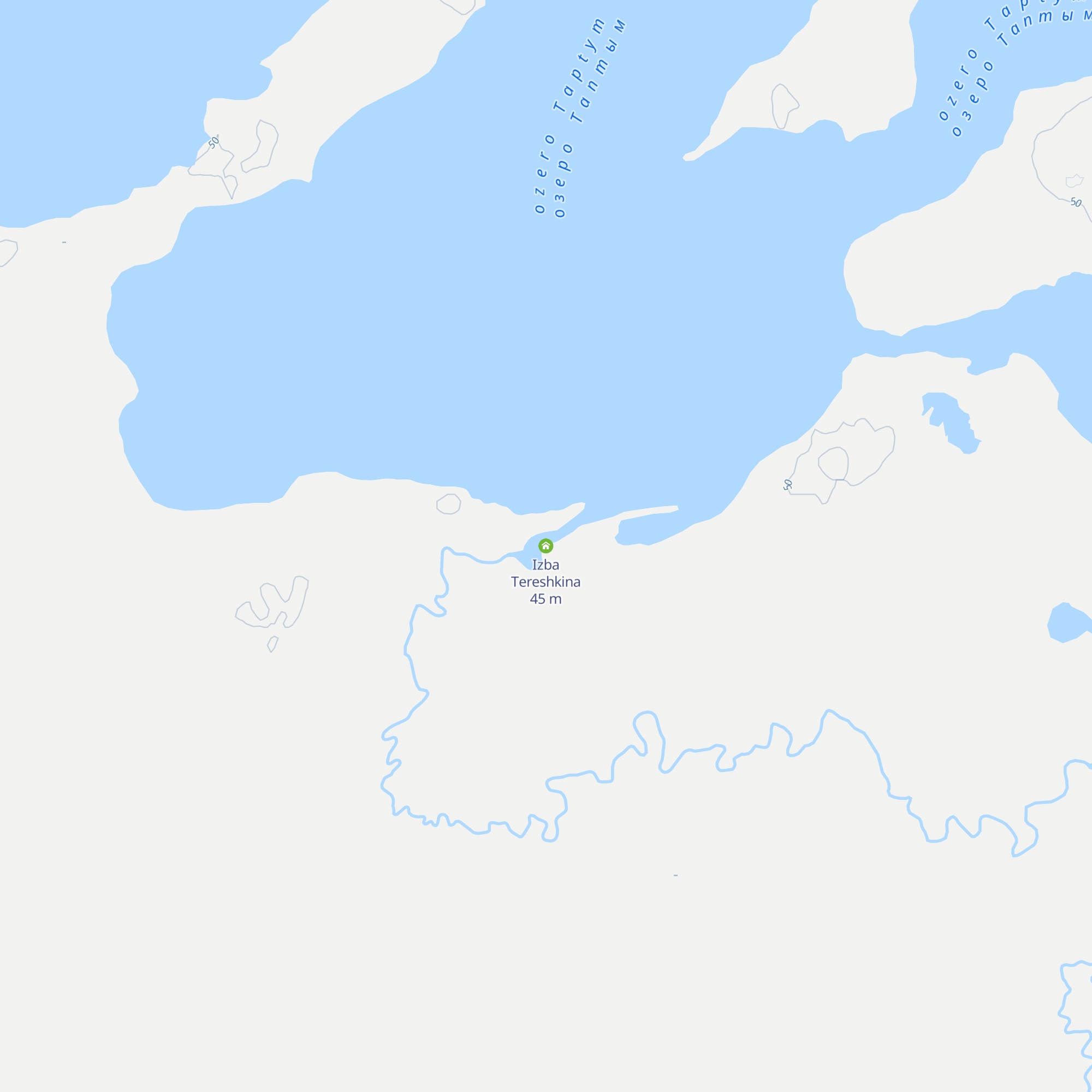 Izba Tereshkina map