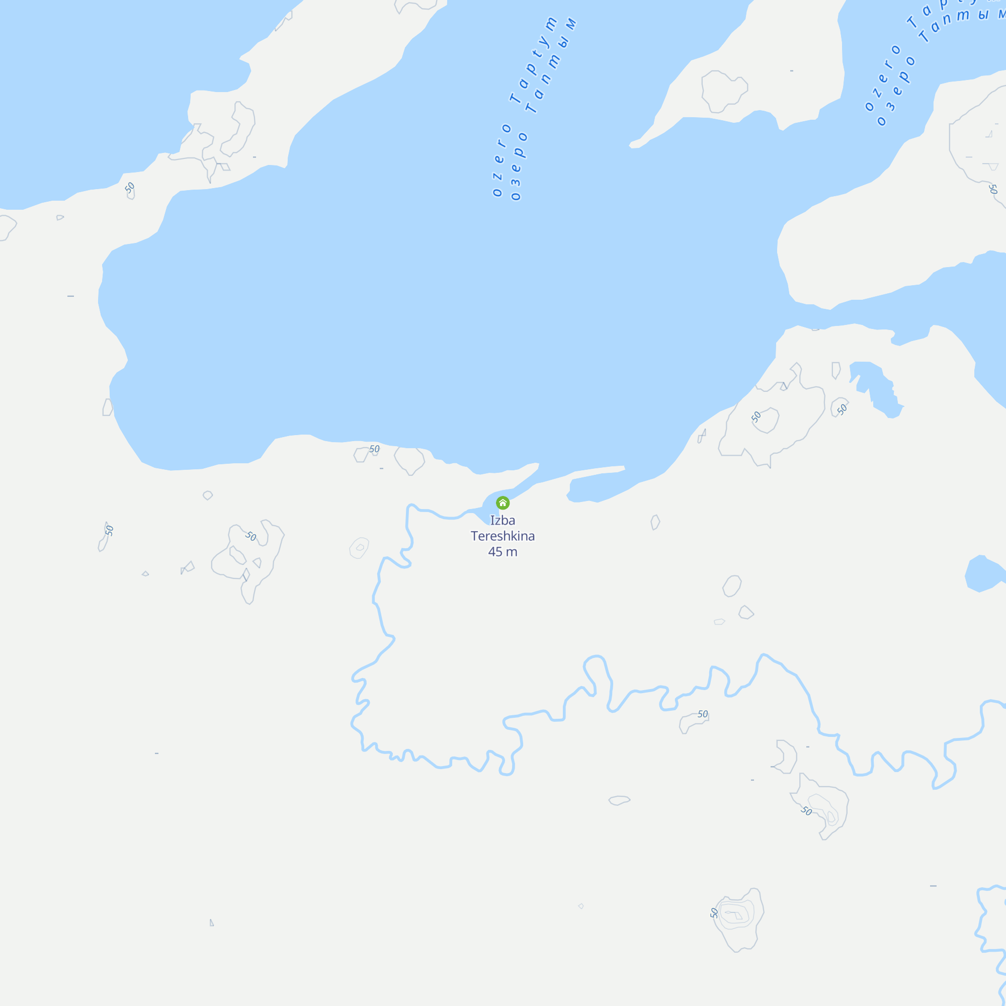 Izba Tereshkina map