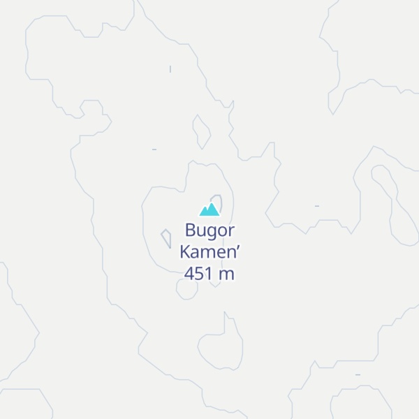 Map of Bugor Kamen’
