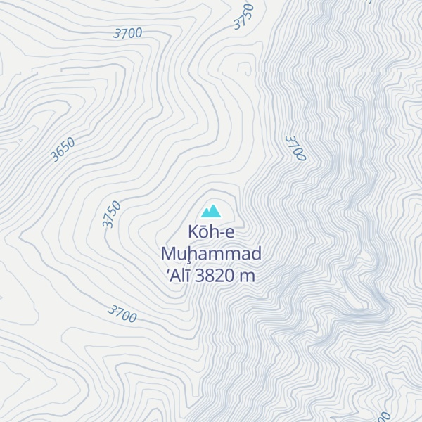 Map of Kōh-e Muḩammad ‘Alī