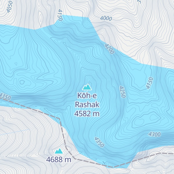 Map of Kōh-e Rashak