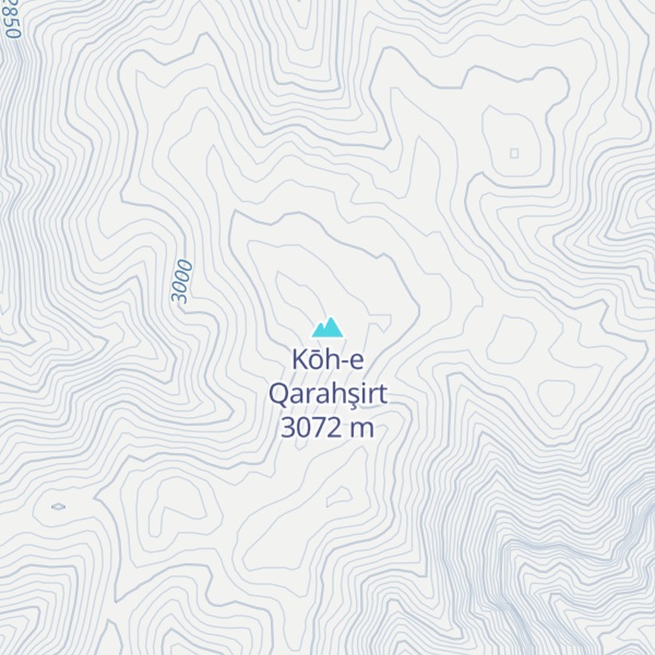Map of Kōh-e Qarahşirt