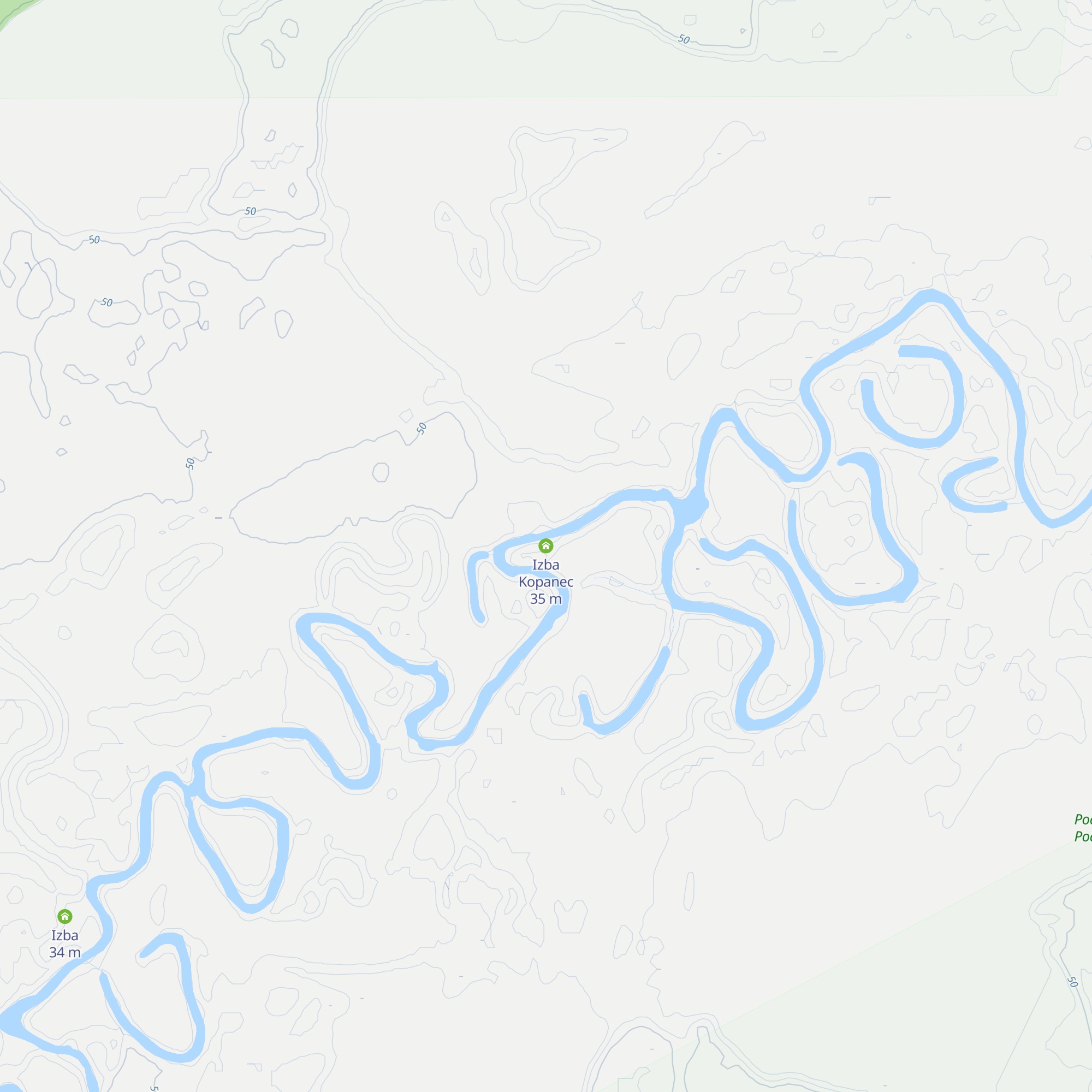 Izba Kopanec map