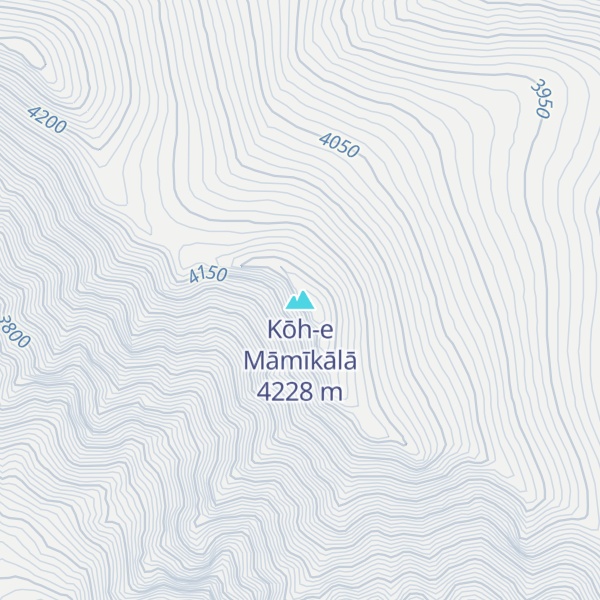 Map of Kōh-e Māmīkālā