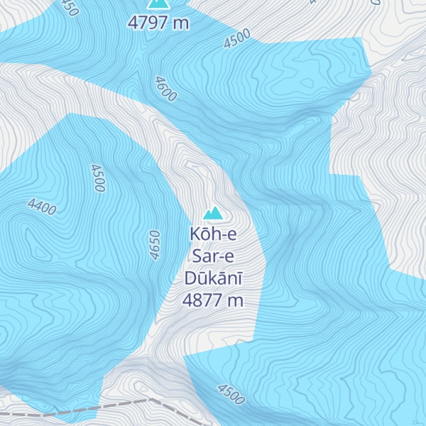 Map of Kōh-e Sar-e Dūkānī