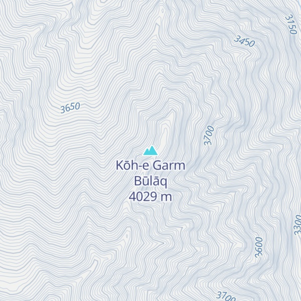Map of Kōh-e Garm Būlāq