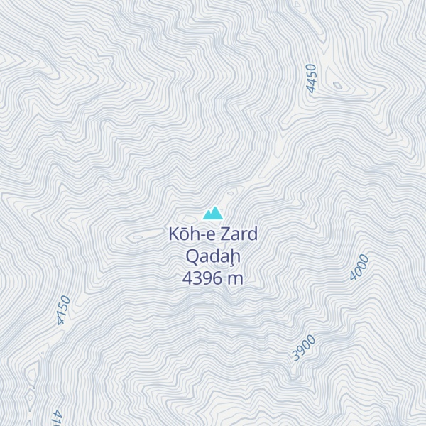 Map of Kōh-e Zard Qadaḩ