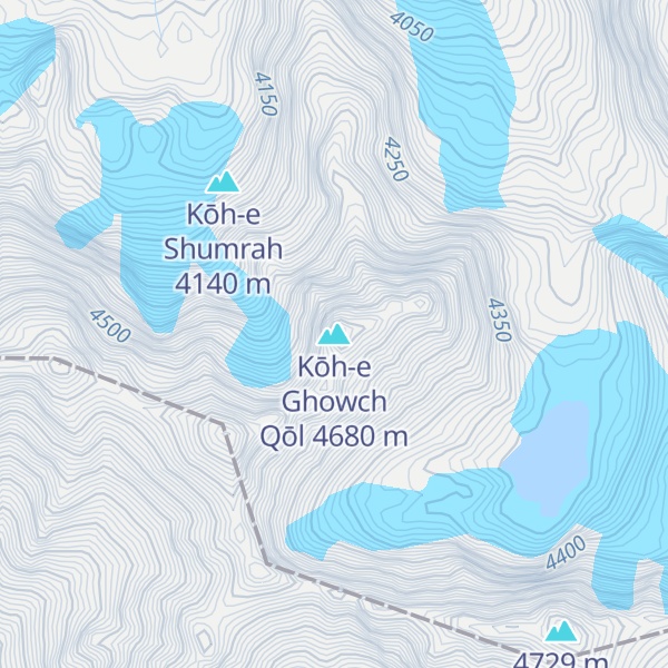 Map of Kōh-e Ghowch Qōl