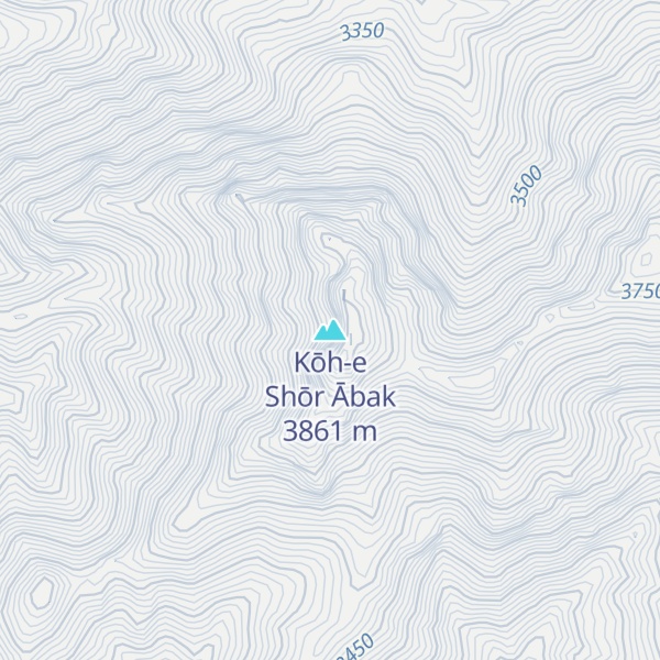 Map of Kōh-e Shōr Ābak