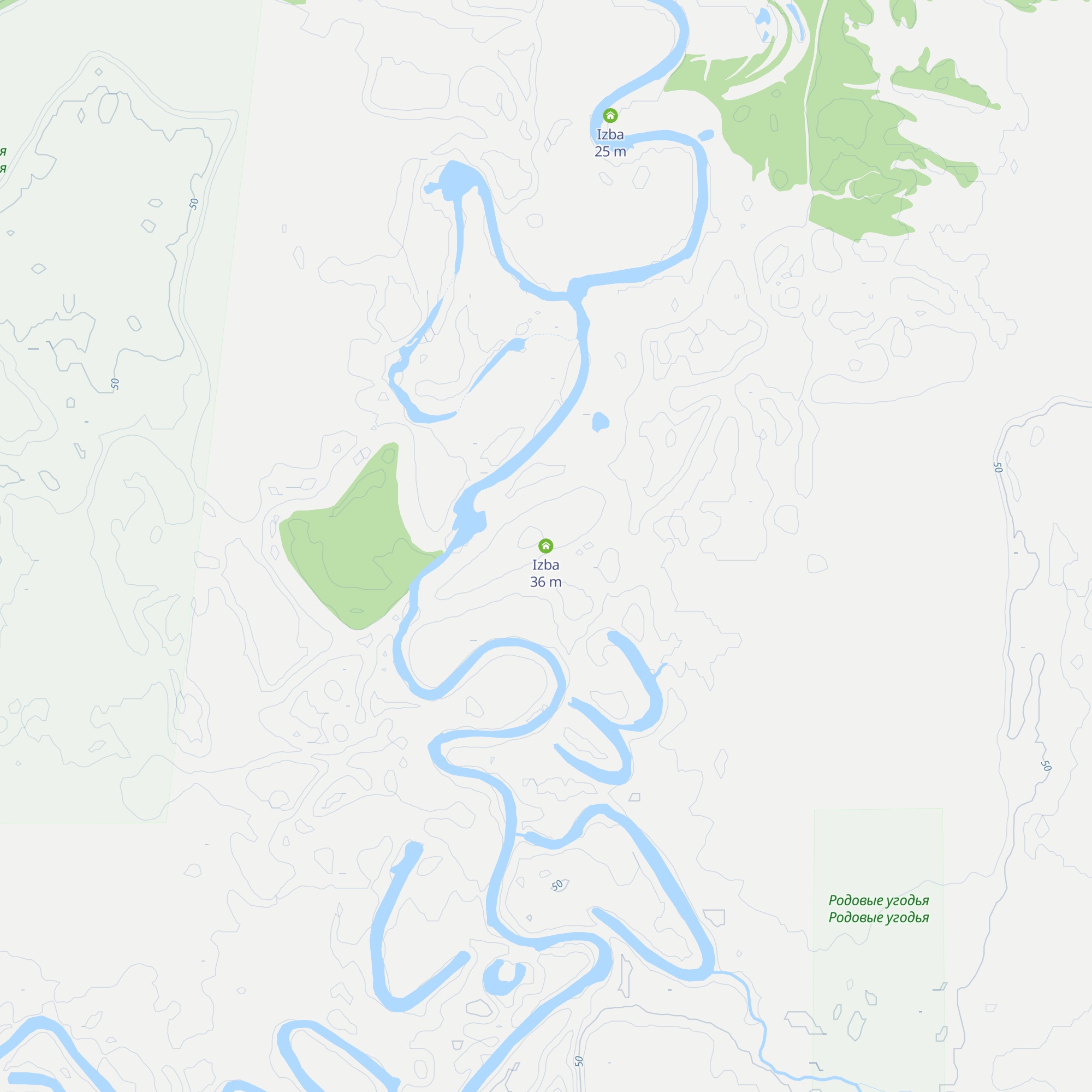 Izba map