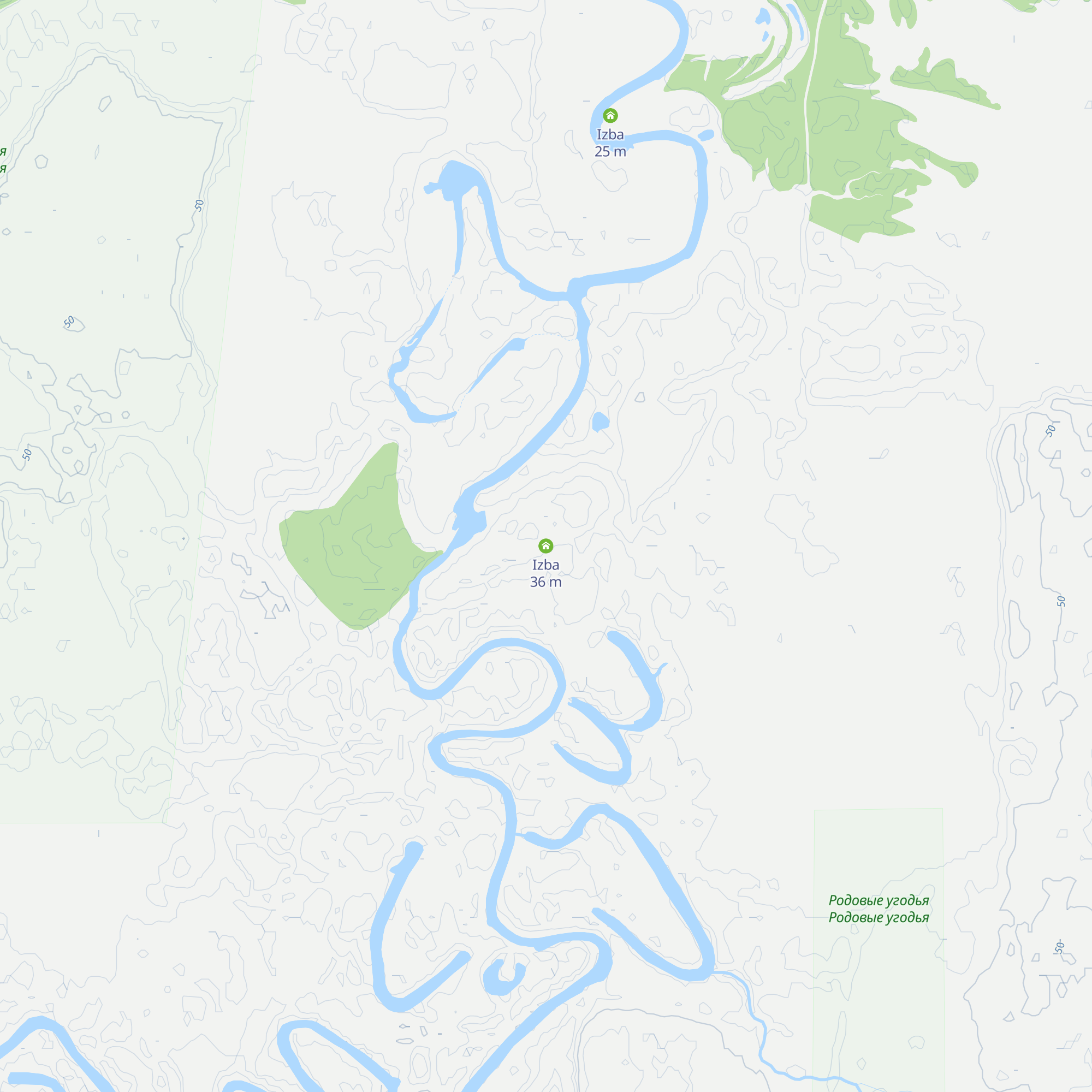 Izba map