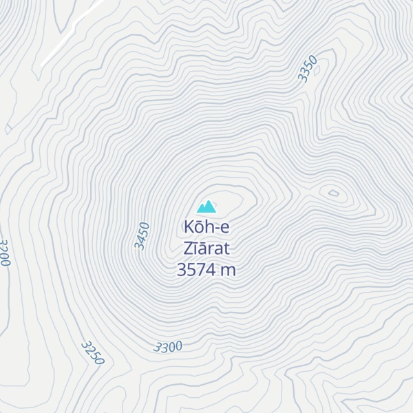 Map of Kōh-e Zīārat