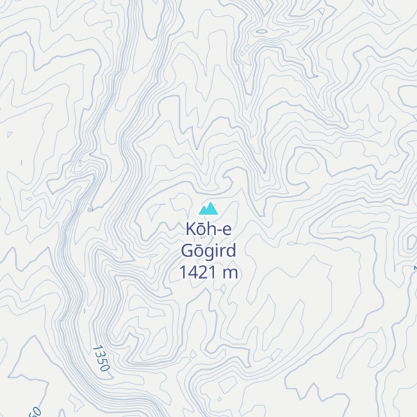 Map of Kōh-e Gōgird