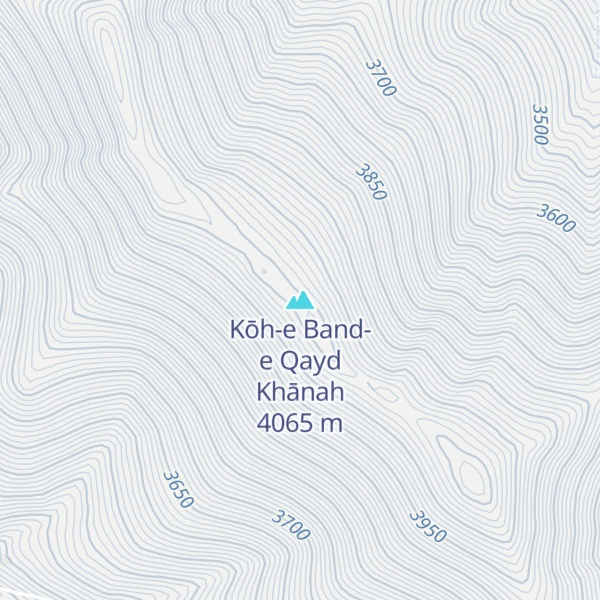 Map of Kōh-e Band-e Qayd Khānah