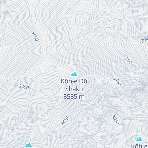 Map of Kōh-e Dū Shākh