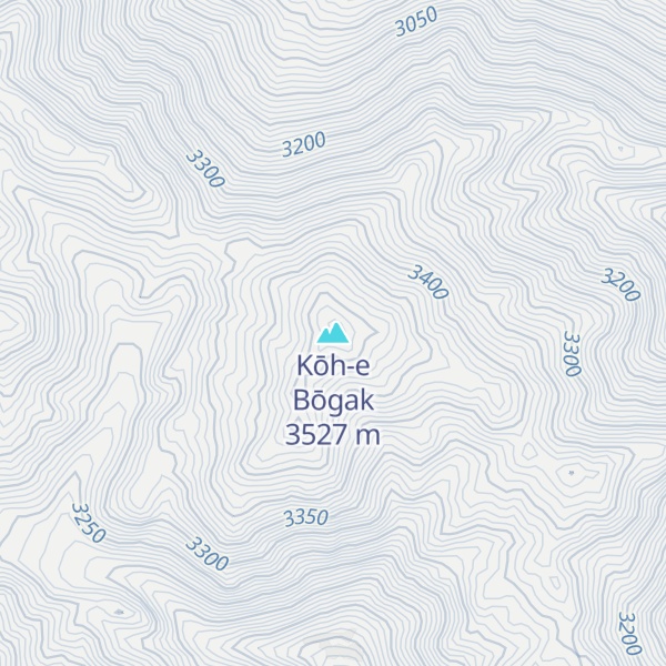 Map of Kōh-e Bōgak