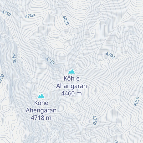 Map of Kōh-e Āhangarān