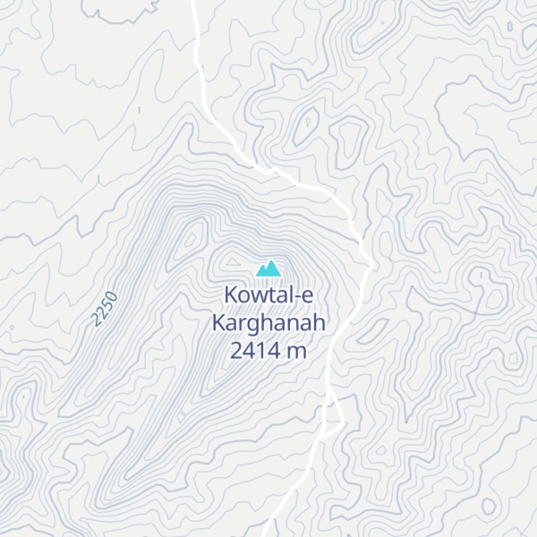 Map of Kowtal-e Karghanah