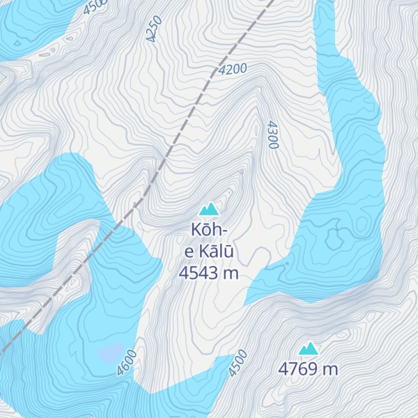 Map of Kōh-e Kālū